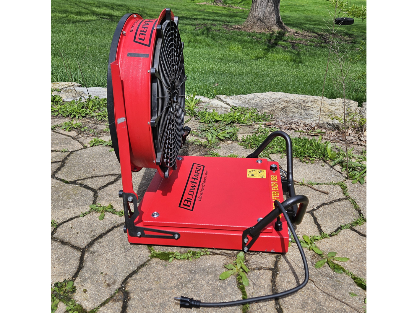 BlowHard BH-20 battery-powered ventilation fan