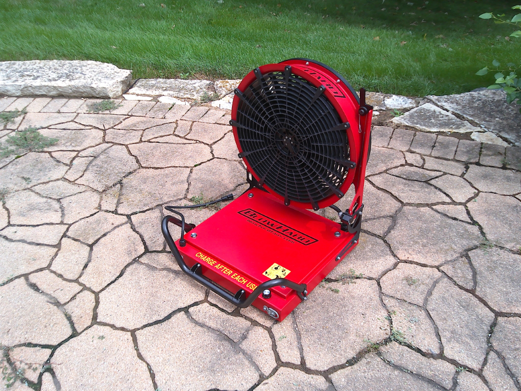 BlowHard BH-20 battery-powered ventilation fan